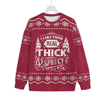 Cozy Real Thick And Sprucy Plus Size Ugly Christmas Sweater