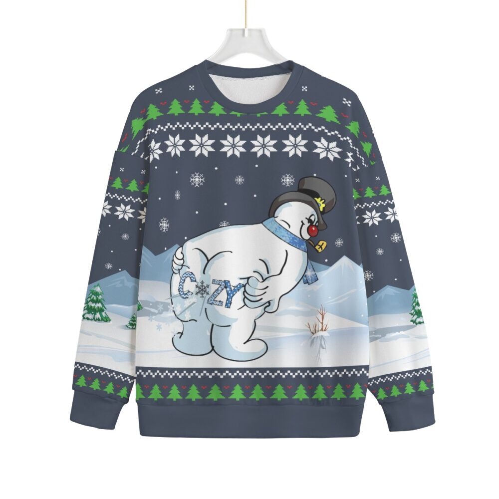 Cozy Snowman Plus Size Ugly Christmas Sweater