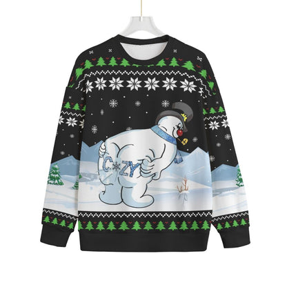 Inappropriate Snowman Men Big And Tall Christmas Sweater