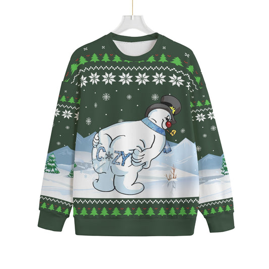 Cozy Snowman Plus Size Ugly Christmas Sweater