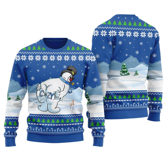 Cozy Snowman Women's Ugly Christmas Sweater