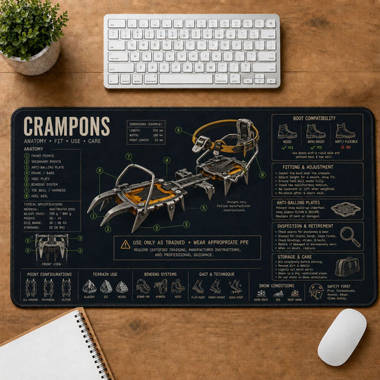 Crampons Desk Mat | 5To9Vibe