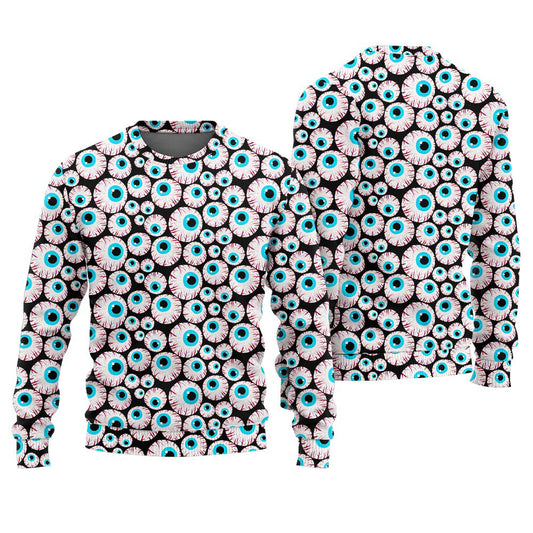 Creepy Eyeballs Ugly Christmas Sweater