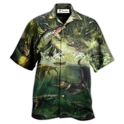Hawaiian Shirt / Adults / S Crocodile Amazing Alligator - Hawaiian Shirt 