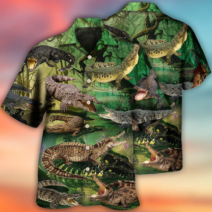 Crocodile Fall In Love - Hawaiian Shirt 