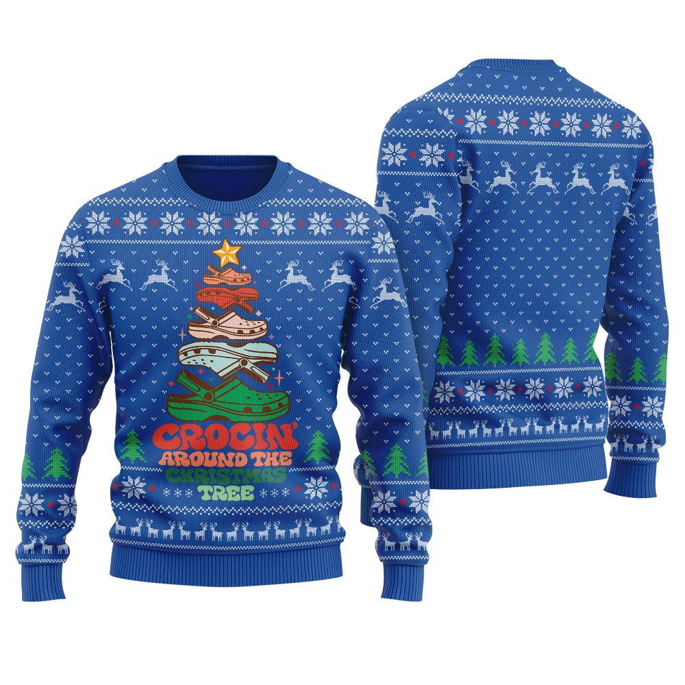 Crocs Around The Christmas Tree Christmas Sweater