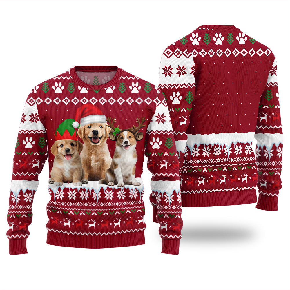 Custom 3 Funny Pets Ugly Christmas Sweater