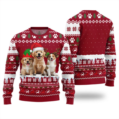 Custom 3 Funny Pets Ugly Christmas Sweater