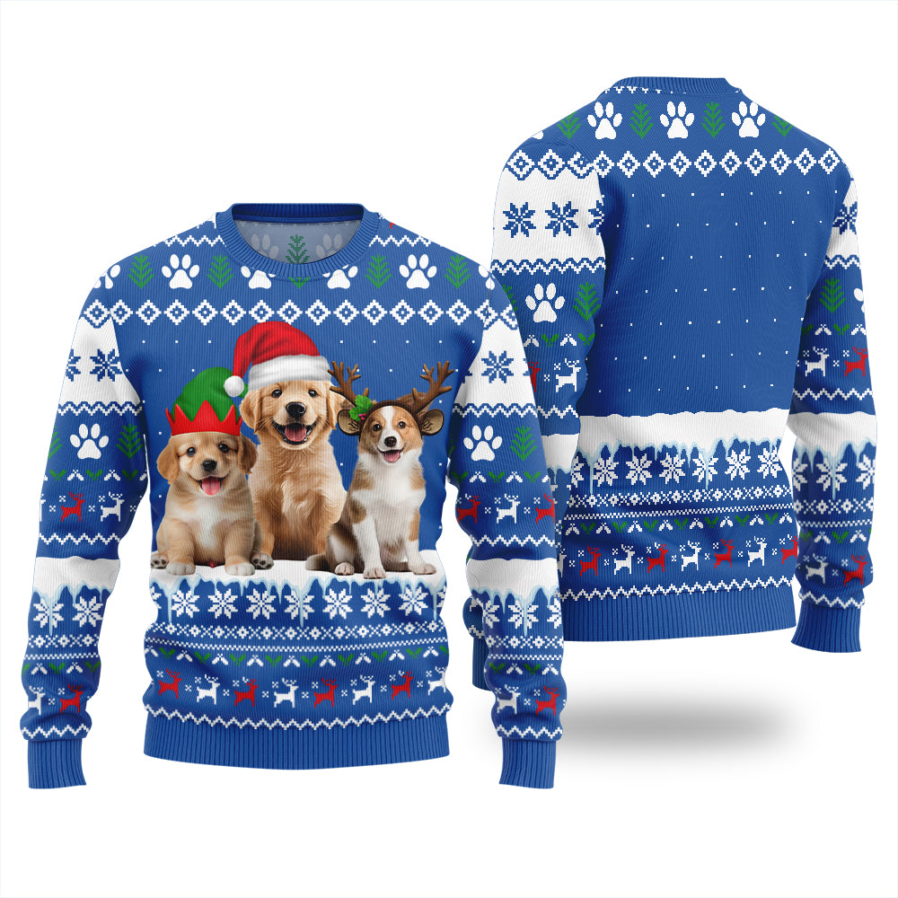 Custom 3 Funny Pets Ugly Christmas Sweater