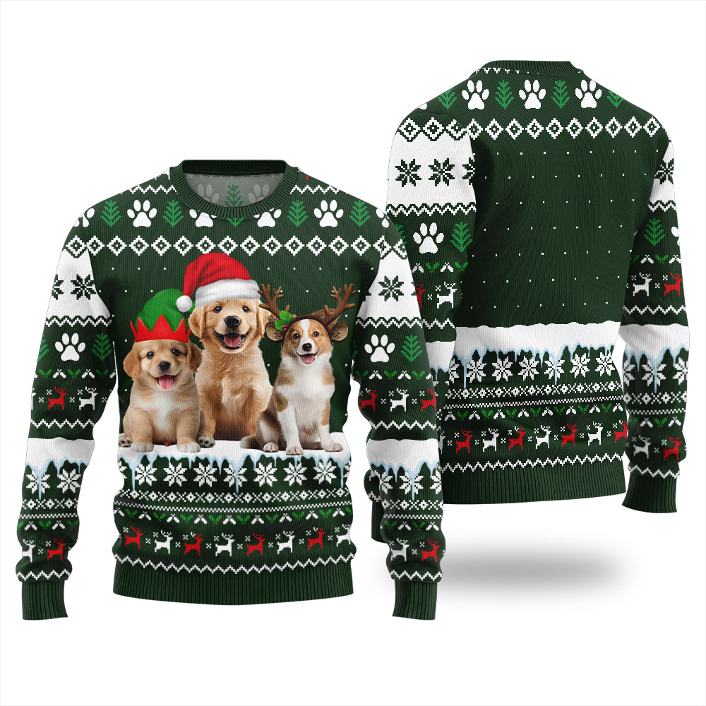 Custom 3 Funny Pets Ugly Christmas Sweater