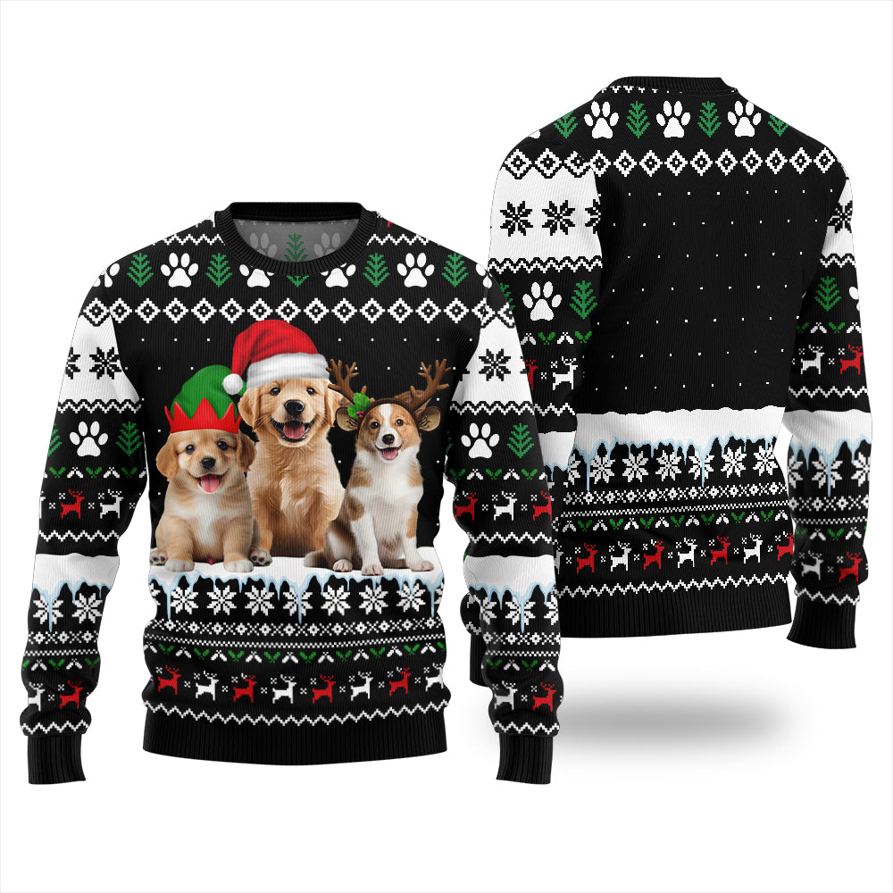 Custom 3 Funny Pets Ugly Christmas Sweater