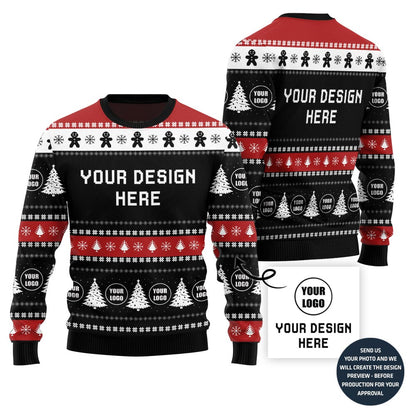 Custom Any Design Ugly Christmas Sweater For Company