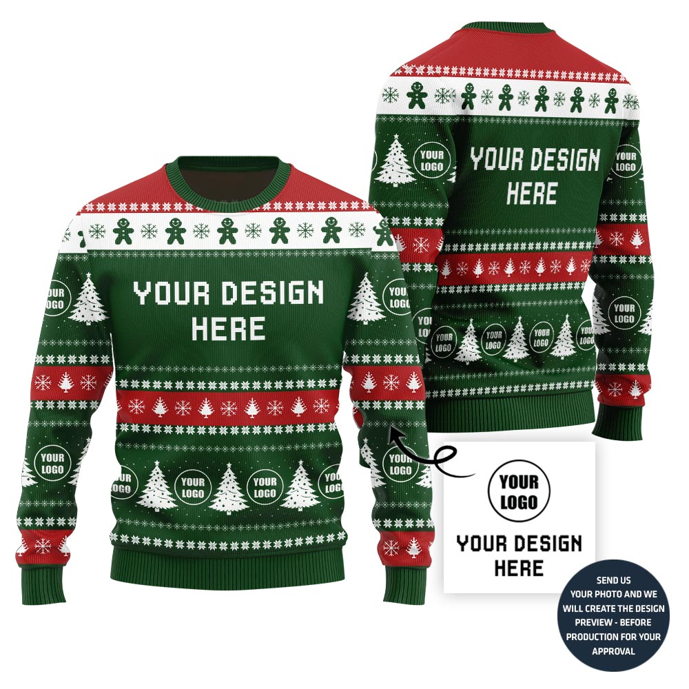 Custom Any Design Ugly Christmas Sweater For Company