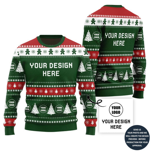 Custom Any Design Ugly Christmas Sweater For Company