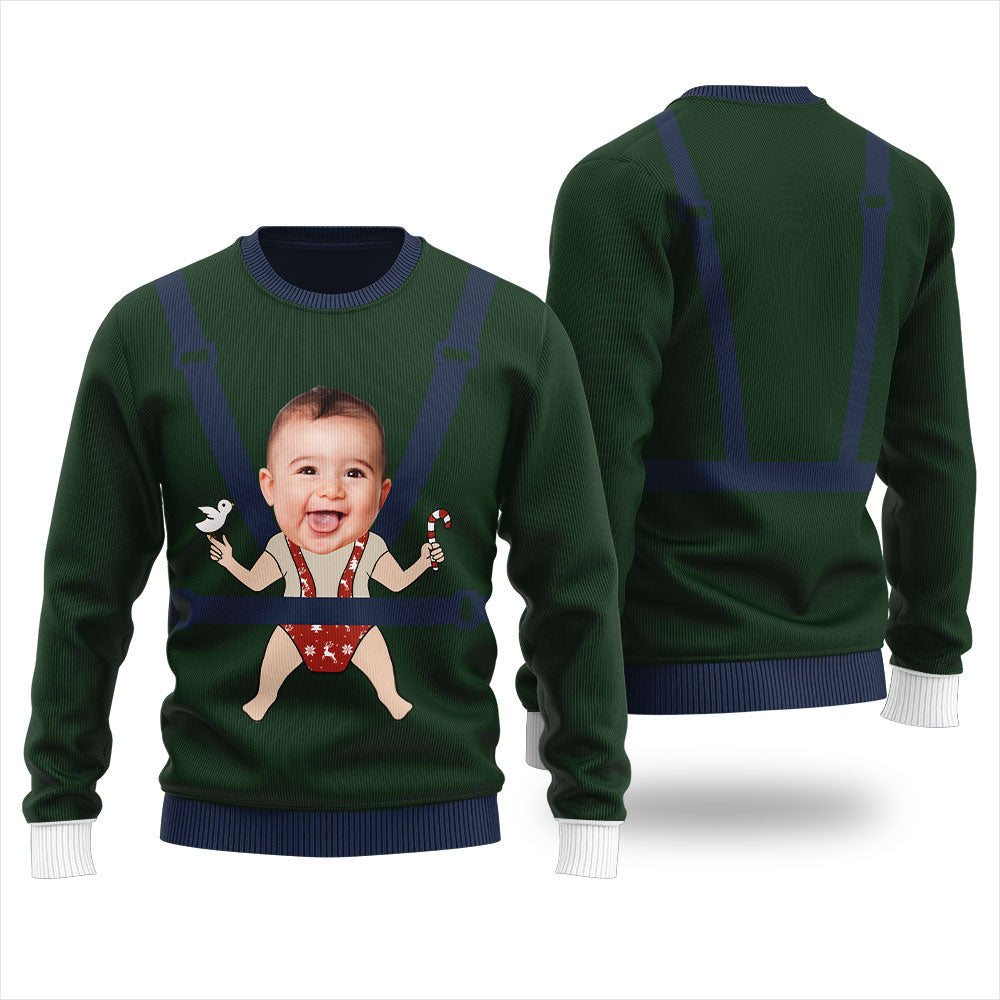 Custom Baby Faces Ugly Christmas Sweater