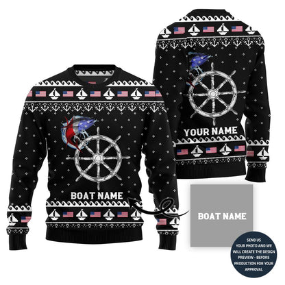 Custom Board Name Ugly Christmas Sweater