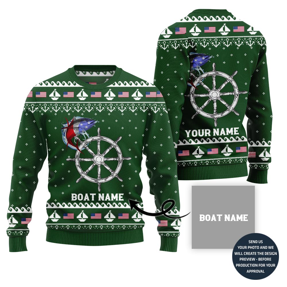 Custom Board Name Ugly Christmas Sweater