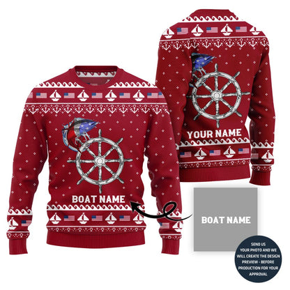 Custom Board Name Ugly Christmas Sweater
