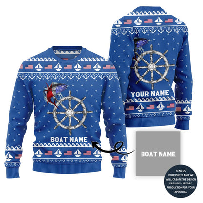 Custom Board Name Ugly Christmas Sweater