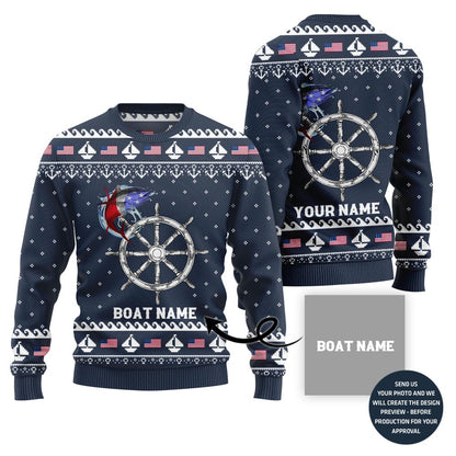 Custom Board Name Ugly Christmas Sweater