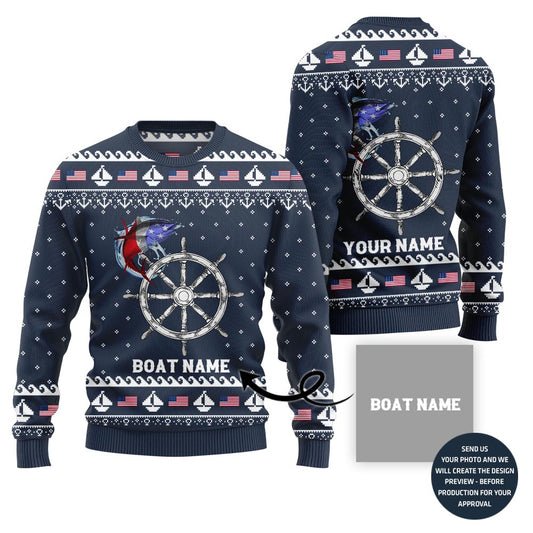 Custom Board Name Ugly Christmas Sweater