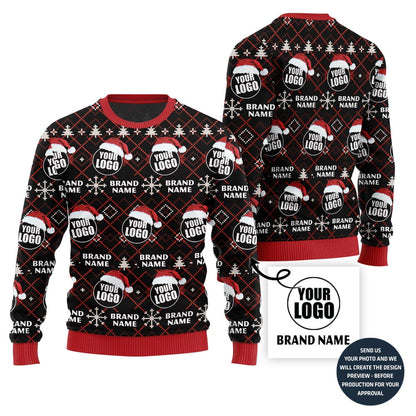 Custom Brand Logo Ugly Xmas Sweater