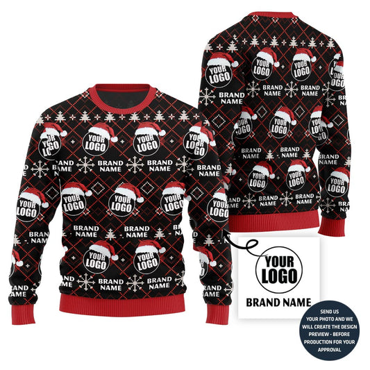Custom Brand Logo Ugly Xmas Sweater