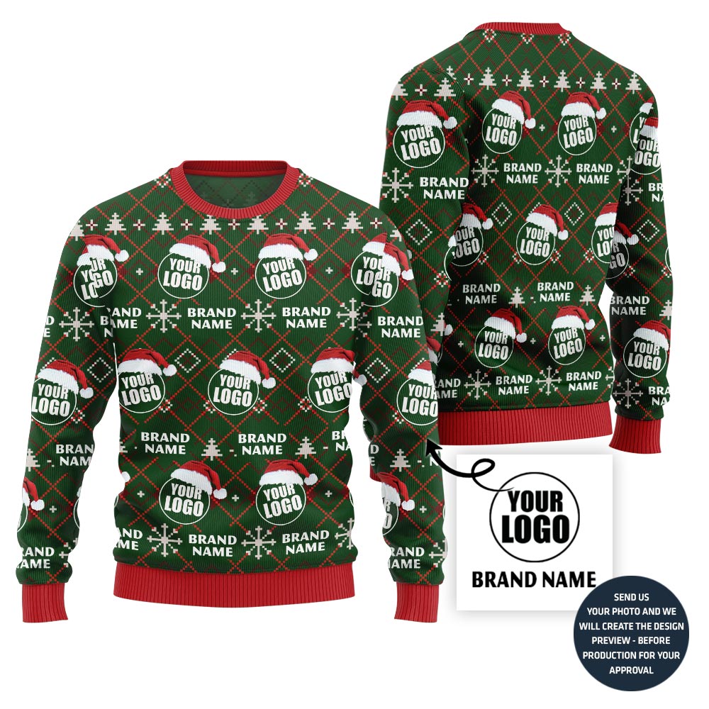 Custom Brand Logo Ugly Xmas Sweater