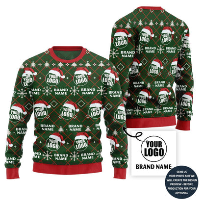 Custom Brand Logo Ugly Xmas Sweater