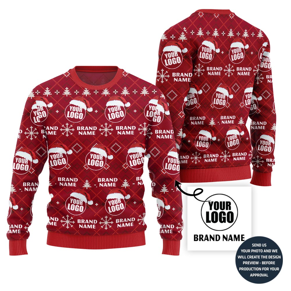 Custom Brand Logo Ugly Xmas Sweater