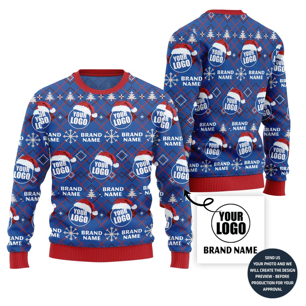 Custom Brand Logo Ugly Xmas Sweater