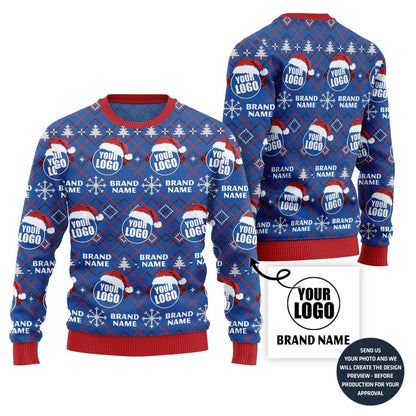 Custom Brand Logo Ugly Xmas Sweater