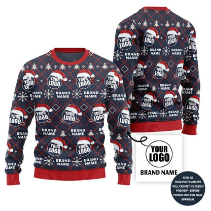 Custom Brand Logo Ugly Xmas Sweater