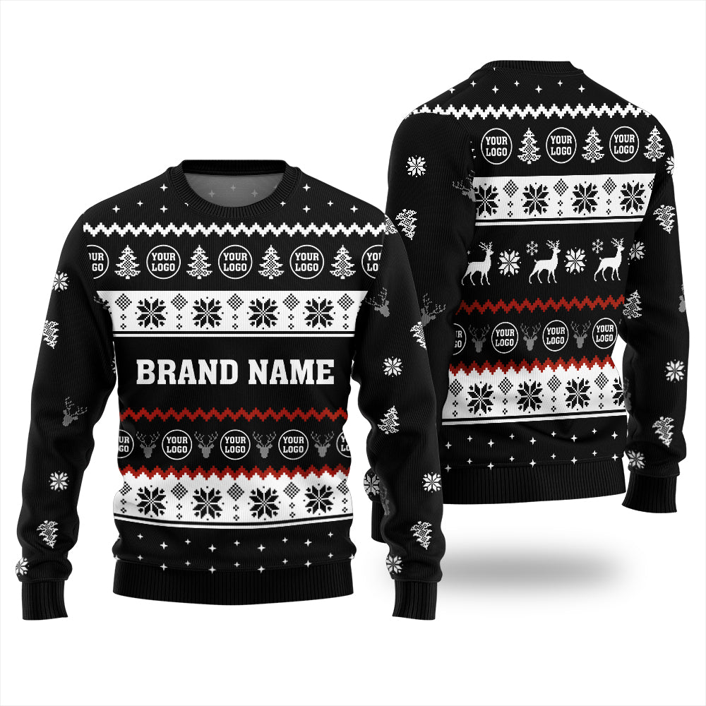 Custom Brand Name Ugly Christmas Sweater With Your Logo