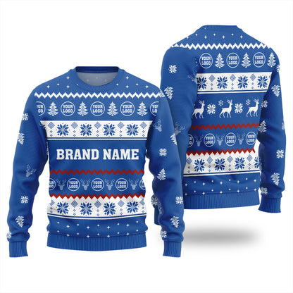 Custom Brand Name Ugly Christmas Sweater With Your Logo