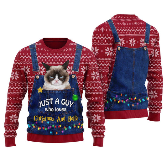Custom Cat Christmas Sweater Women