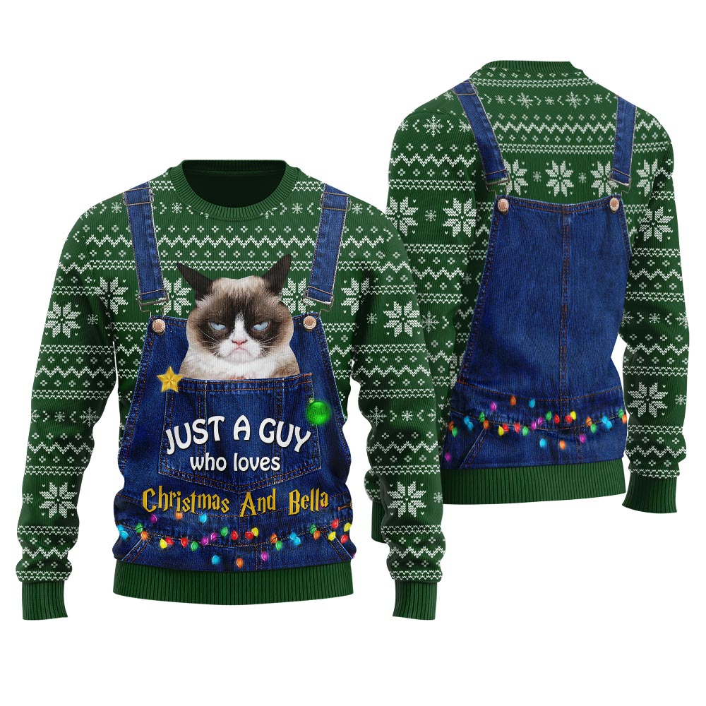 Custom Cat Christmas Sweater Women