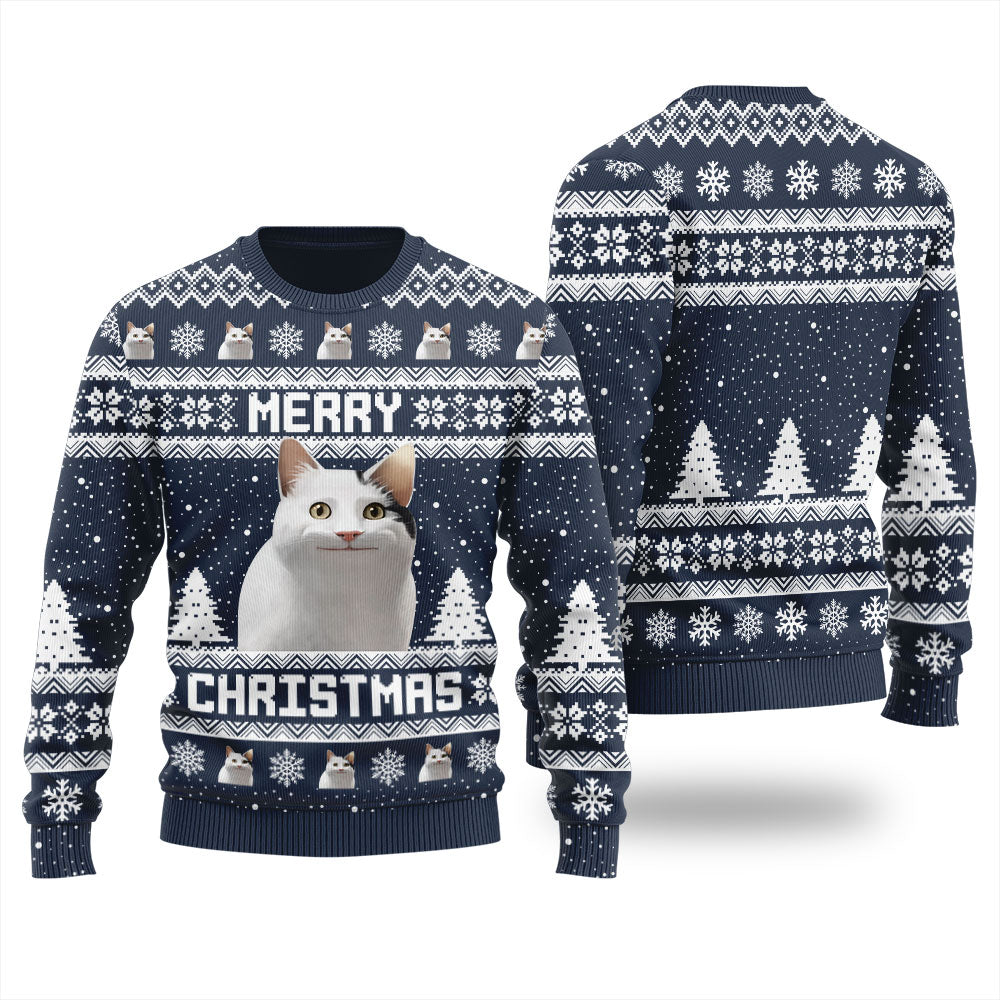 Funny Meowy Christmas Sweater