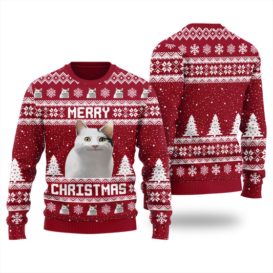 Custom Cat Meme Ugly Christmas Sweater
