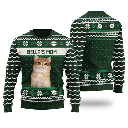 Custom Cat Ugly Christmas Sweater For Women