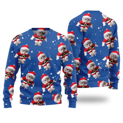 Custom Cats Ugly Christmas Sweater For Men