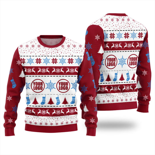 Custom Company Logo Ugly Christmas Sweaters
