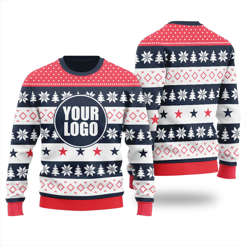Custom Company Logo Ugly Christmas Sweater For Men
