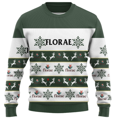 Custom Company Logo Ugly Christmas Sweater With Live Preview