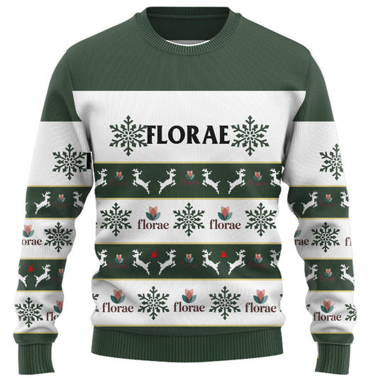 Custom Company Logo Ugly Christmas Sweater With Live Preview