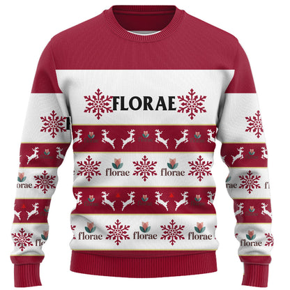 Custom Company Logo Ugly Christmas Sweater With Live Preview