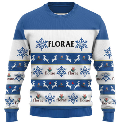 Custom Company Logo Ugly Christmas Sweater With Live Preview