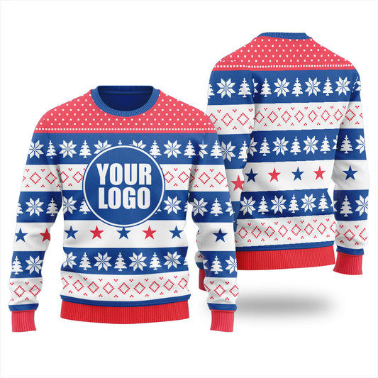 Custom Company Logo Ugly Christmas Sweater Women