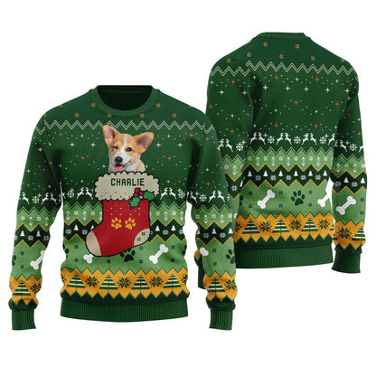 Custom Dog Face Ugly Christmas Sweater