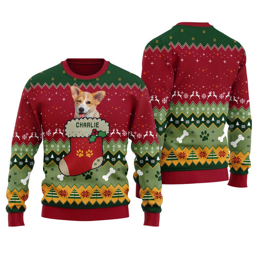 Custom Dog Face Ugly Christmas Sweater